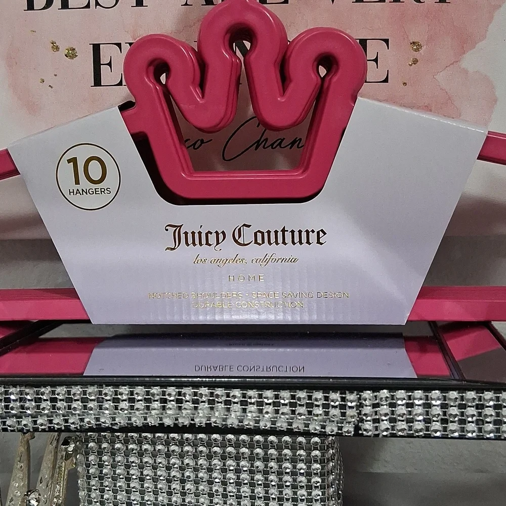 Juicy Couture Home Crown Shoulders Space Saving Hangers- 10PK